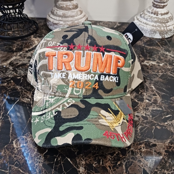 Trump Take America Back 2024 Camo-Hunting Baseball Cap/Hat - Picture 2 of 5